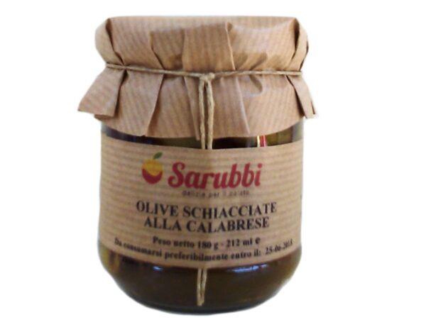 Olive Schiacciate Di Calabria Sott'olio 190 g