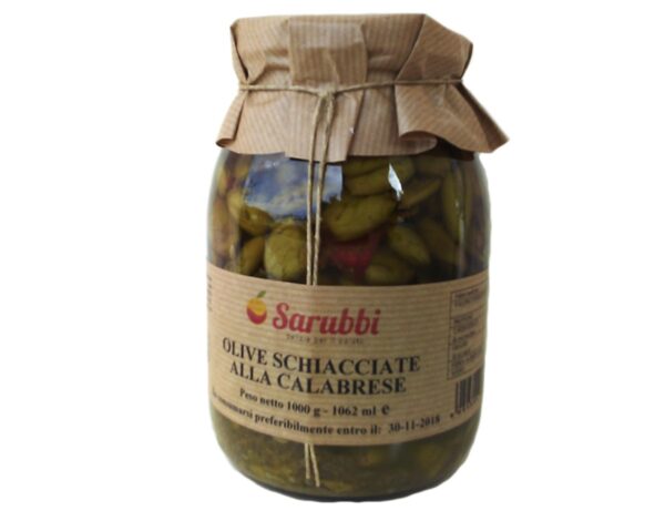Olive Schiacciate Di Calabria Sott'olio  1 kg