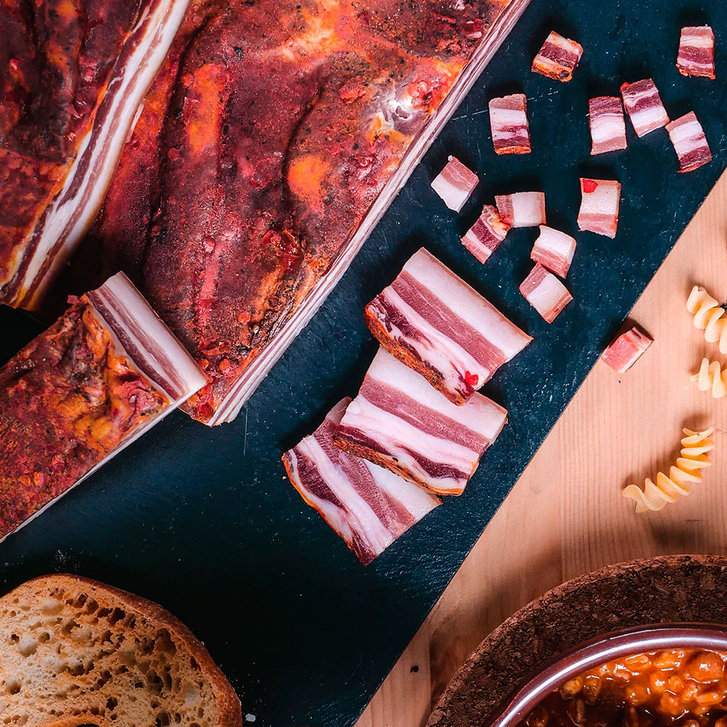 Pancetta tesa DOP trancio piccante